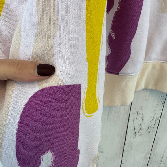 Adidas  x Thebe Magugu Multi All Over Print Crop Hoodie HM1884 Plus Size 1X - Picture 5 of 15